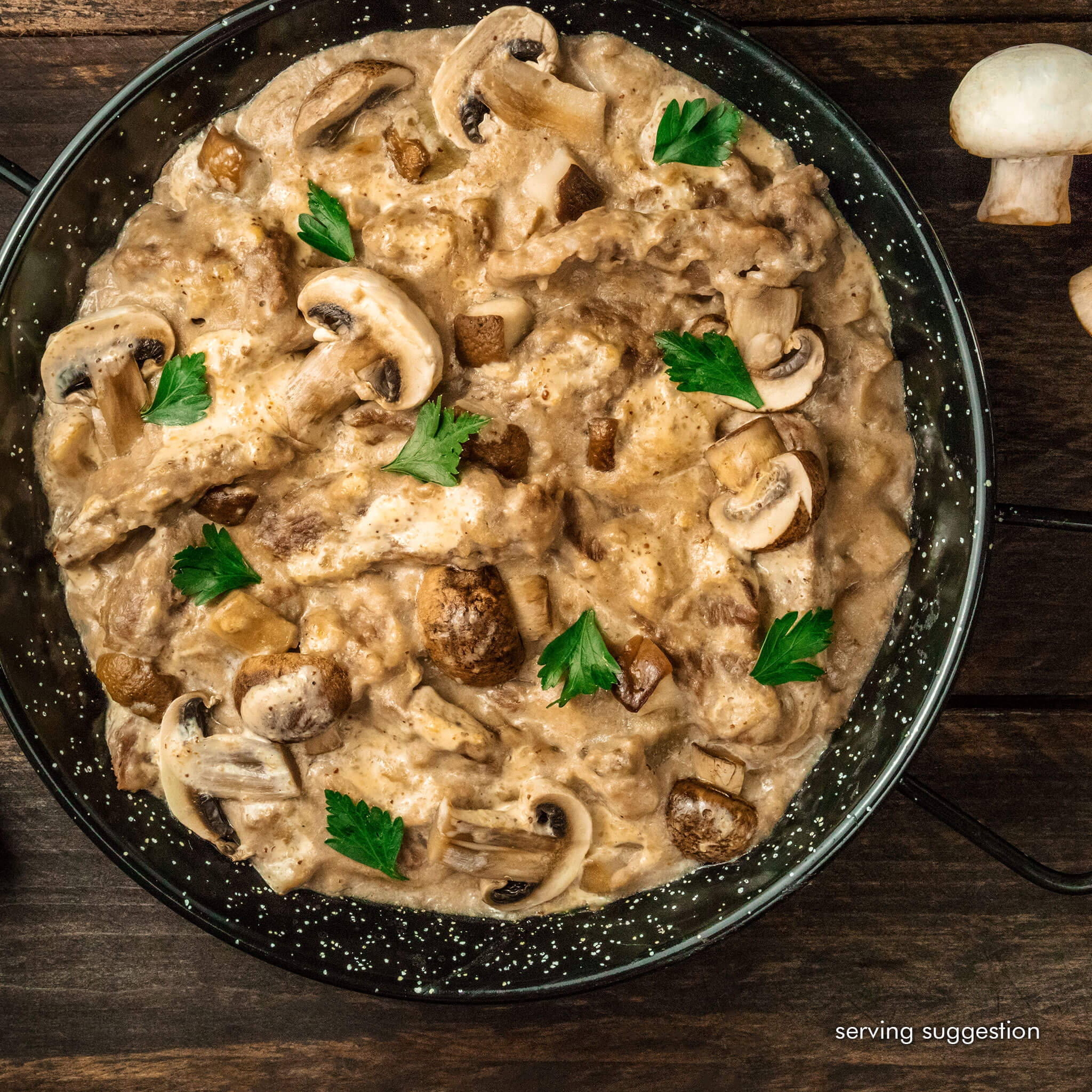 Slow-cooked Beef Stroganoff with Mashed Potato