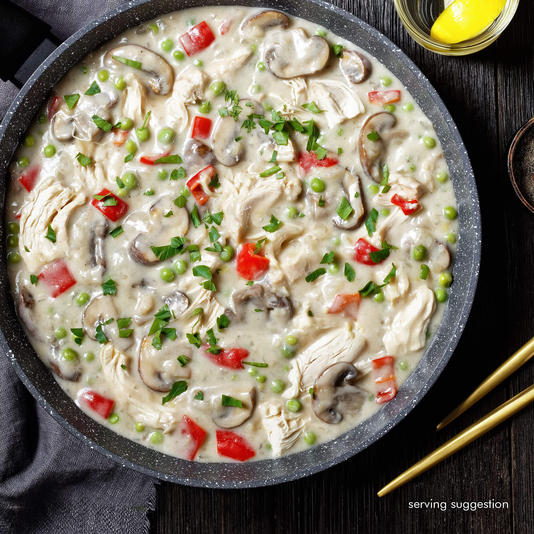 Classic Chicken a la King with Basmati Rice