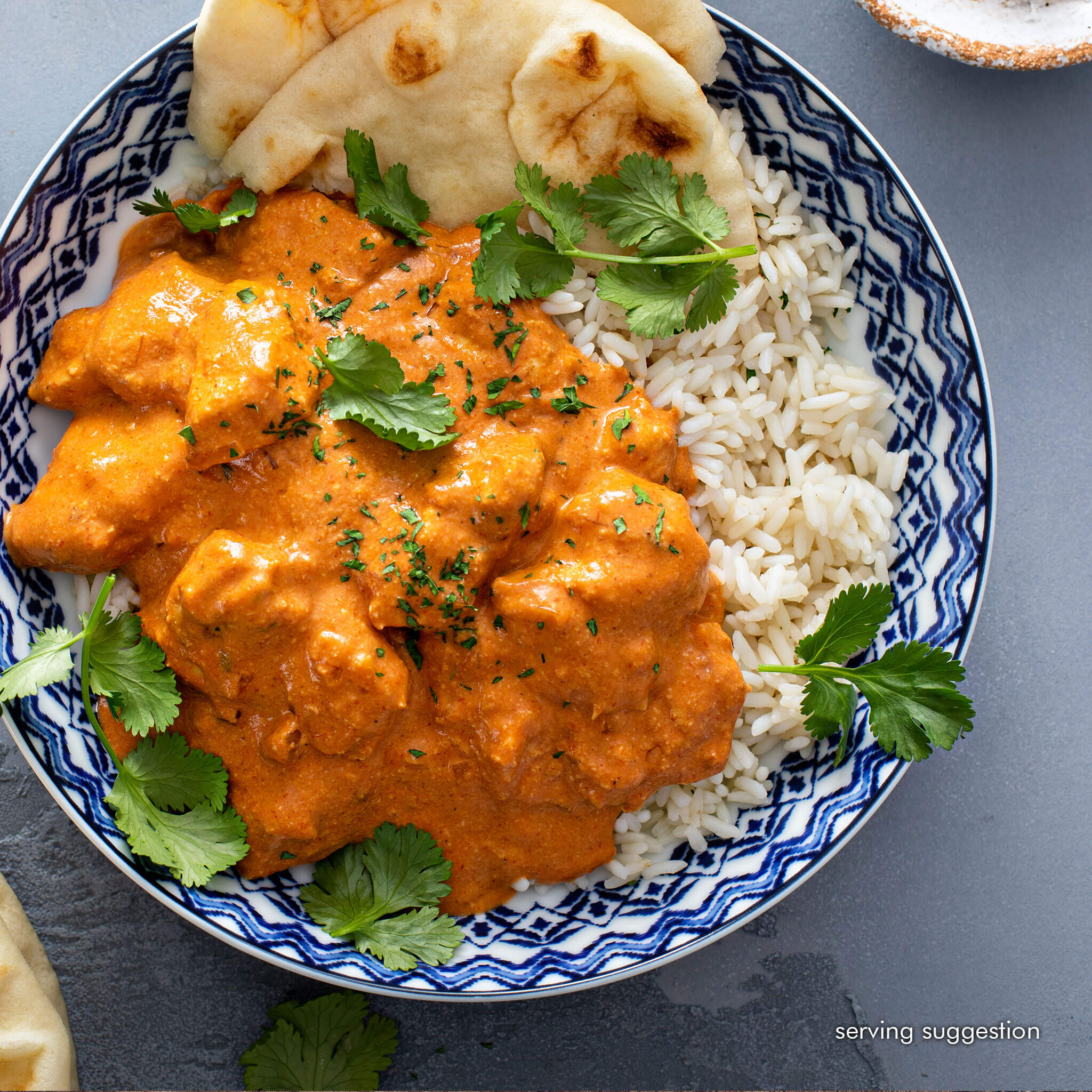 Mild and Creamy Butter Chicken with Basmati Rice