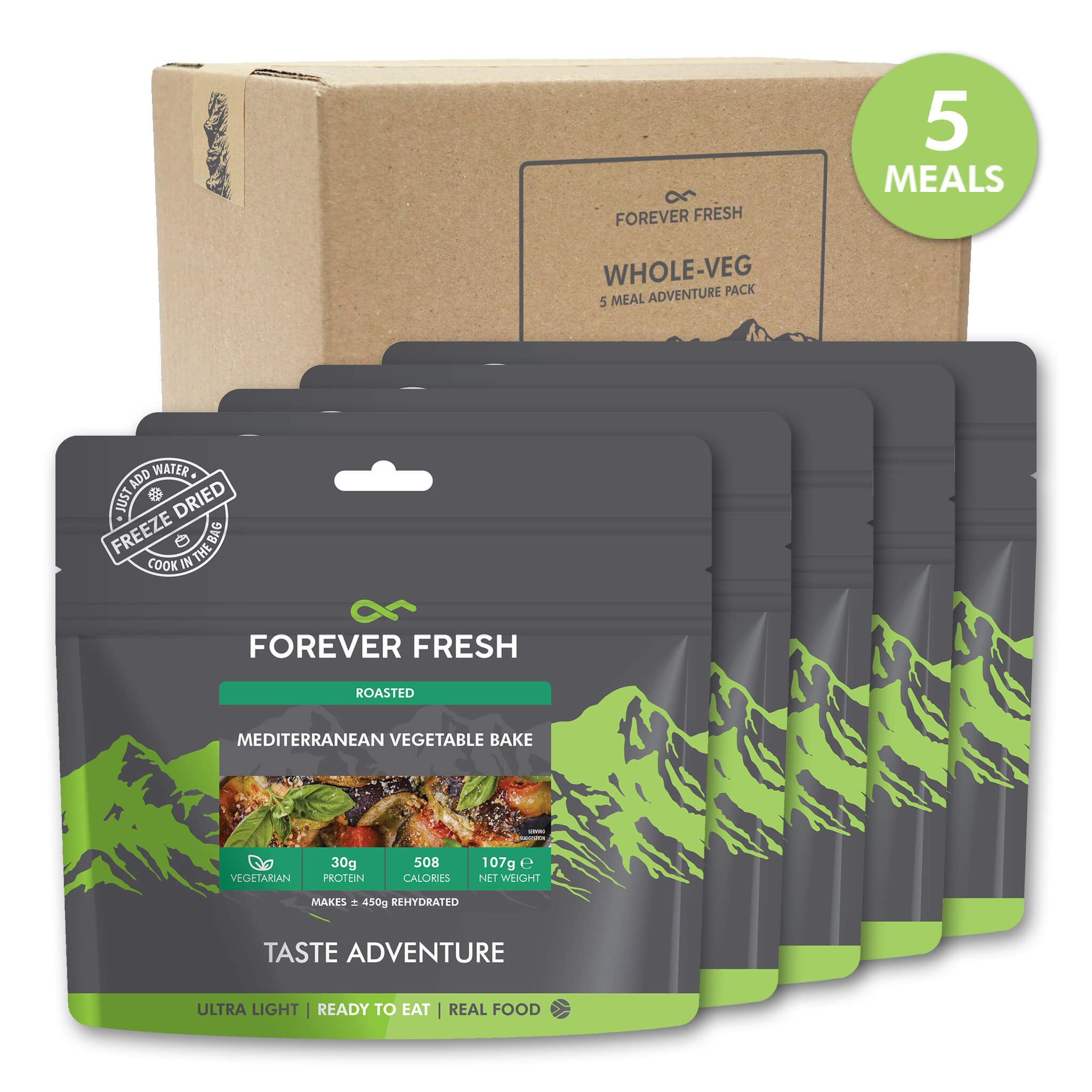 Whole-Veg | 5-Meal Adventure Pack
