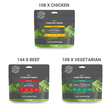 ESSENTIAL | 360-MEAL ADVENTURE PACK - Forever Fresh Foods