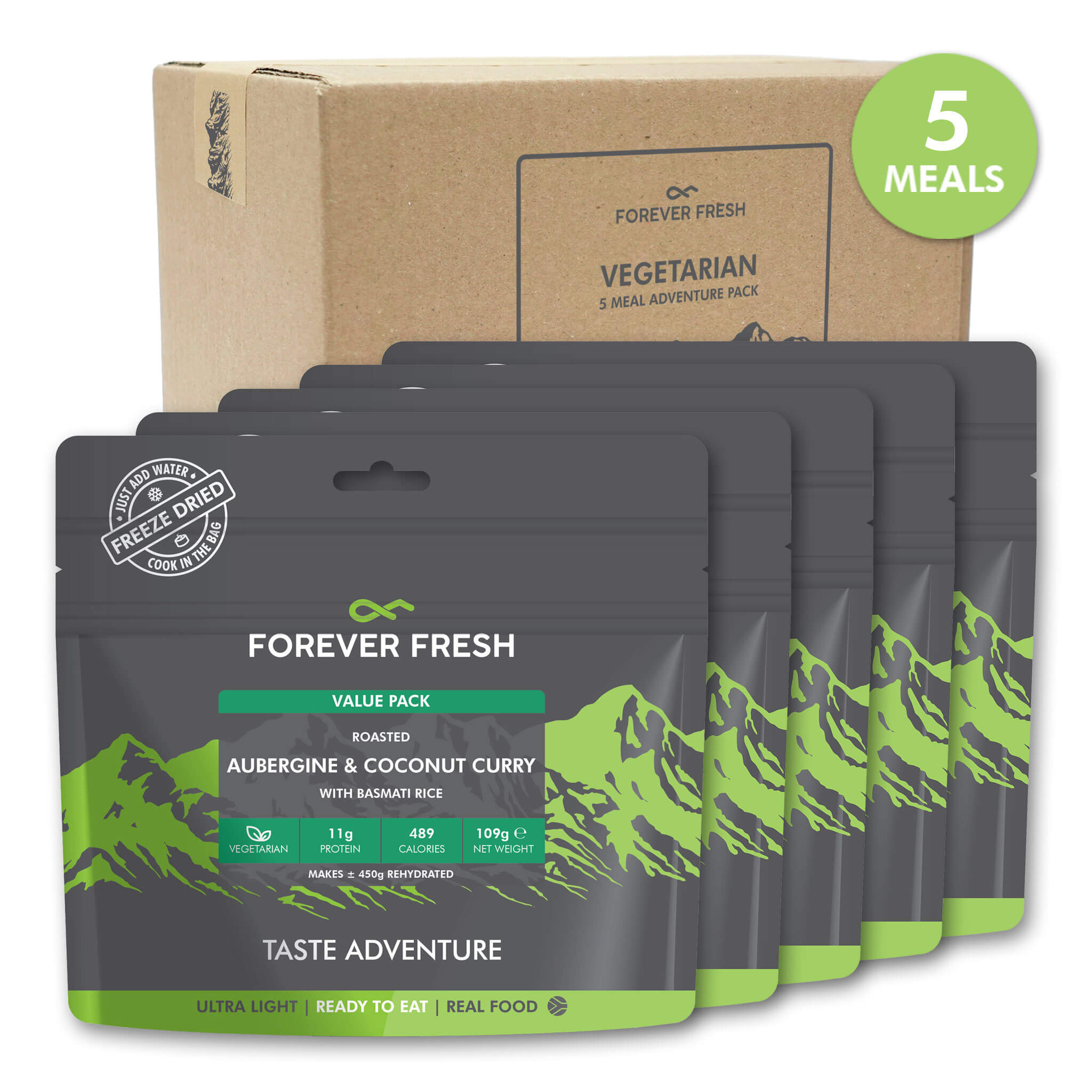 PLANT POWER | 5-MEAL ADVENTURE PACK - Forever Fresh Foods