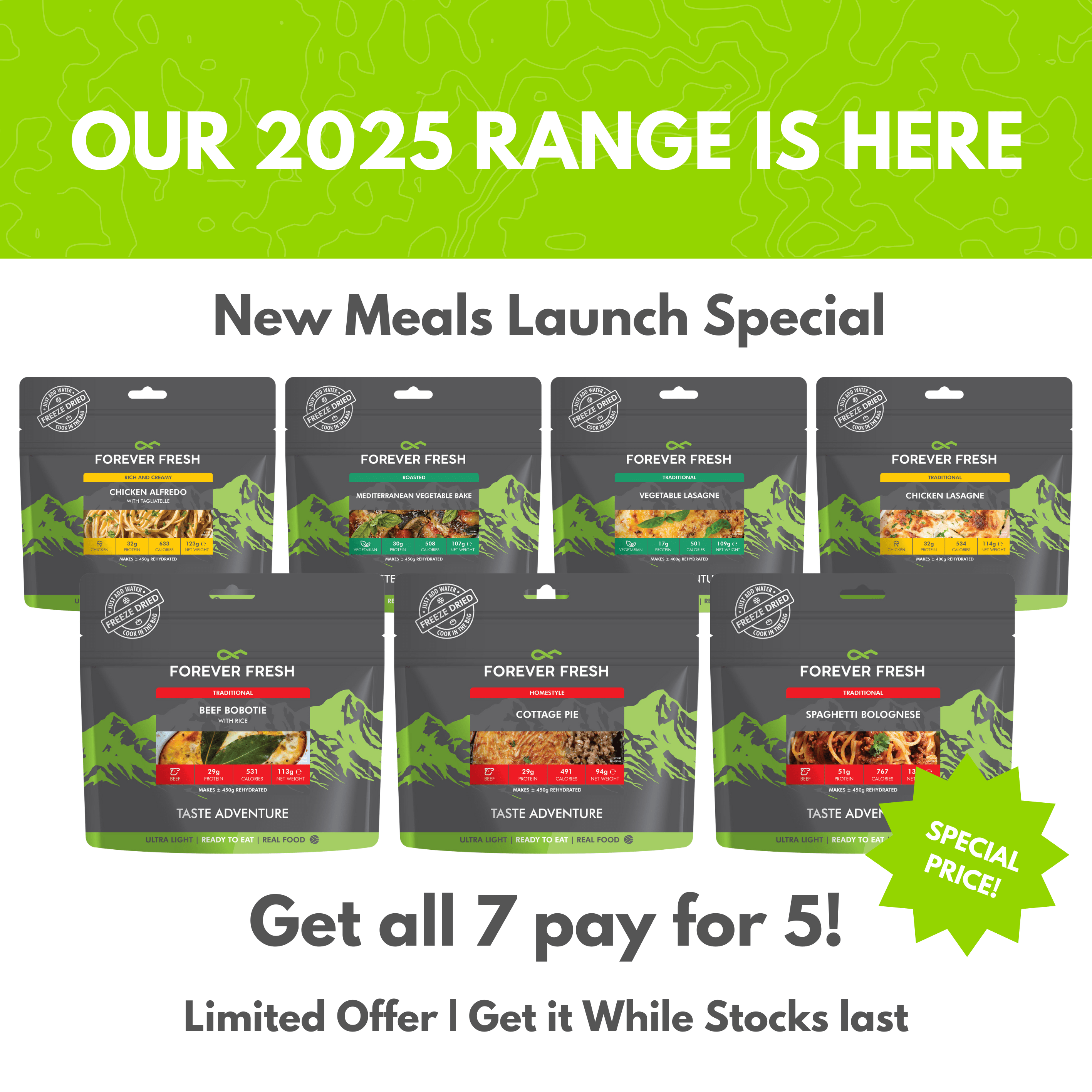 Limited Edition | 2025 New Meals Adventure Pack