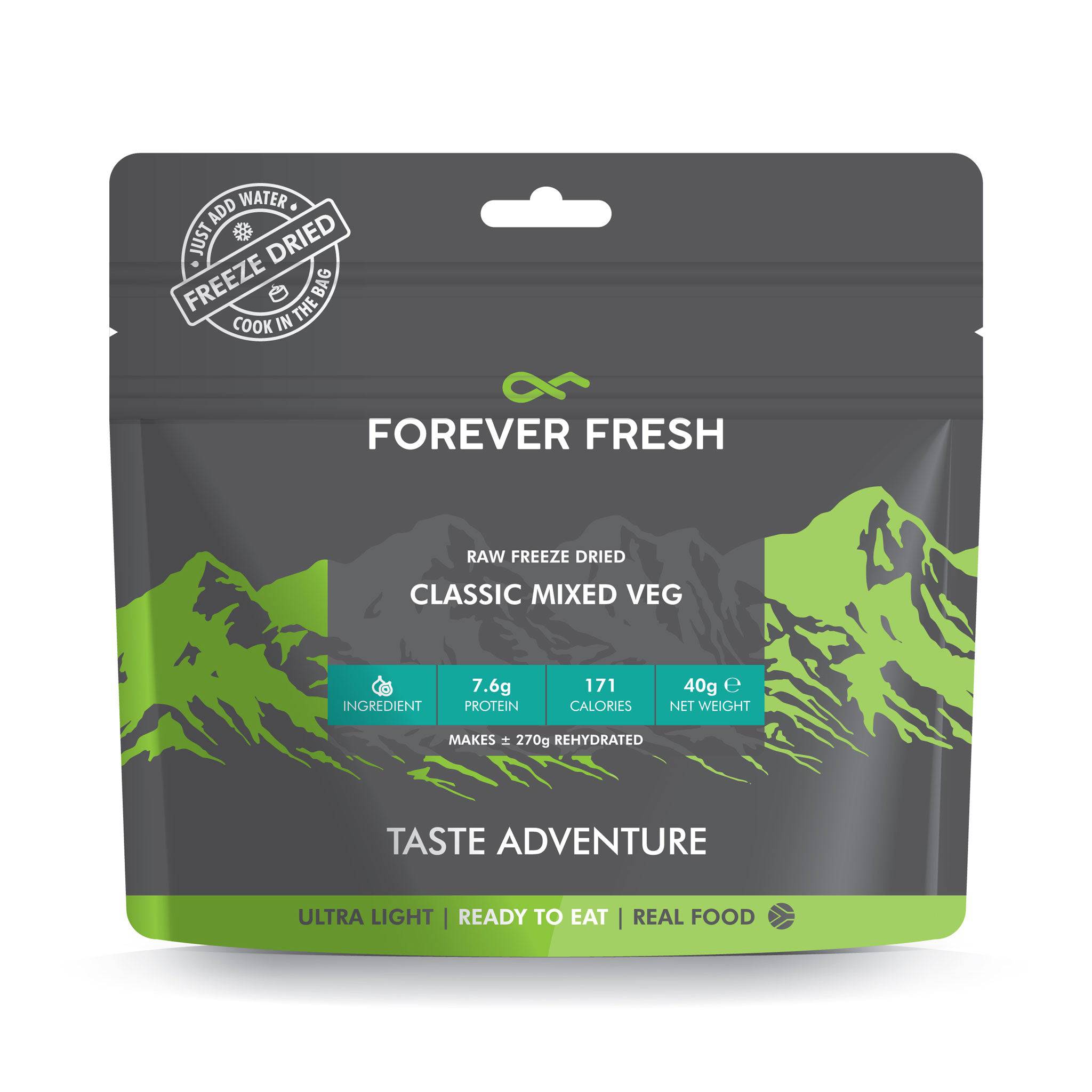 Freeze-Dried Classic Mixed Veg - Single Ingredient - Forever Fresh Foods